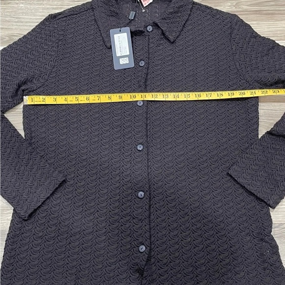 Women’s Missoni Sport Wool Acrylic Collared Button Down Sweater Open Knit - Picture 7 of 13